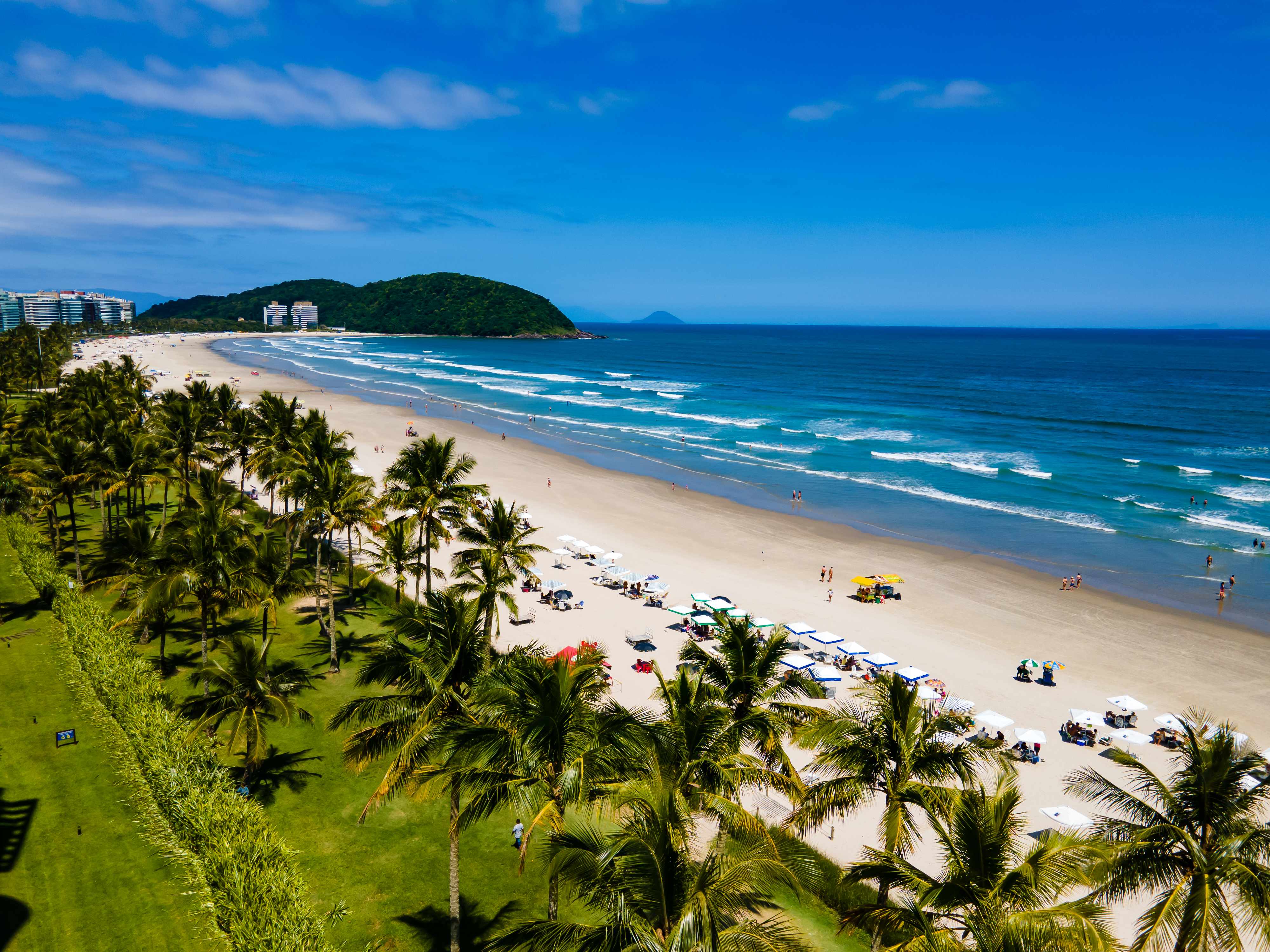 Vista aérea da praia